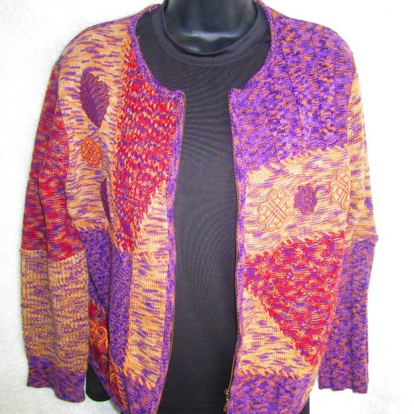 NAPA VALLEY Sweater Cardigan Women's Size L Petites w/Free Shipping!! - Picture 3 of 16